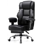 Chaise gaming ergonomique large en simili - cuir ressorts ensach�s fauteuil bureau pivotant avec repose ...