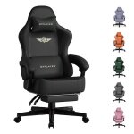 Chaise gaming ergonomique et respirante - simili - cuir de qualit� sup�rieure - dossier inclinable 160� ...