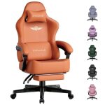 Chaise gaming ergonomique et respirante - simili - cuir de qualit� sup�rieure - dossier inclinable 160� ...