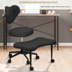 Chaise � genoux ergonomique avec dossier - si�ge assis - genoux r�glable posture droite & confortable ...