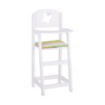 Chaise haute pour poup�e - goki - 51 cm - blanc - a monter soi - m�me - mixte