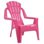 Chaise de jardin - akozon - lot de 2 - rose - 37x34x44 cm - polypropyl�ne (pp)