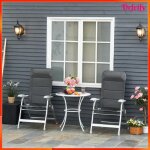 Chaise de jardin - akozon - chaise longue - dossier haut inclinable multipositions - pliable - oxford ...
