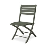 Chaise de jardin pliante marius en aluminium - vert kaki