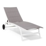 Chaise longue - blumfeldt limala - acier - aluminium - transat - max. 150 kg - bain de soleil - rsistant ...