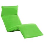 Chaise longue pliable - vidaxl - vert - tissu oxford - rglage sur cinq niveaux - impermable