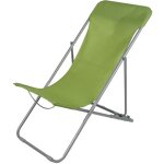 Chaise longue pliante chilienne m�tal vert 85x56x90cm