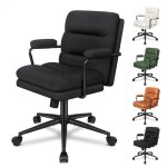 Chaise de maquillage alfordson � roulettes chaise de bureau rembourr�e pour femmes et jeunes filles tissu ...