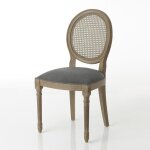 Chaise mdaillon gris - amadeus