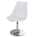 Chaise pivotante de cuisine salle a manger reglable en hauteur synthetique blanc pied chrome 04 0002037 ... Chaise pivotante de cuisine salle a manger reglable en hauteur synthetique blanc pied chrome 04 0002037 ...