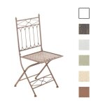 Chaise pliable nostalgique en mtal asina loraville - clp - 6 couleurs au choix