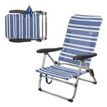 Chaise pliante - aktive - 62601 - aluminium - bleu - 67 x 57 x 85 cm