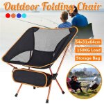 Chaise pliante de camping 150 kg siège de sac à dos ultraléger de plage portable pour la pêche en plein ... Chaise pliante de camping 150 kg siège de sac à dos ultraléger de plage portable pour la pêche en plein ...
