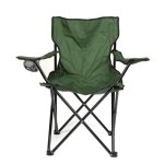Chaise pliante confortable verte pour plage et pche