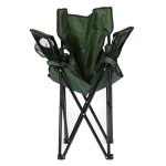 Chaise pliante extérieure multifonctionnelle armée armée verte chaise acier inoxydable pôle noir Chaise pliante extérieure multifonctionnelle armée armée verte chaise acier inoxydable pôle noir
