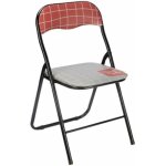 Chaise pliante - gift decor - hand made - plastique - mtal - marron - lot de 6