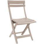 Chaise pliante - grosfillex - miami - lin