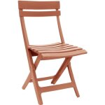 Chaise pliante - grosfillex - miami - terracotta
