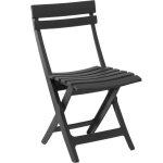 Chaise pliante miami - grill me - anthracite - r�sistante aux intemp�ries et facile � ranger