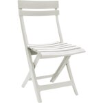 Chaise pliante miami - grosfillex - blanc - r�sistante aux intemp�ries et peu encombrante