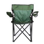 Chaise pliante de camping timber ridge - noir - rsiste  130 kg - tissu oxford 600d pvc