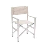 Chaise pliante portable en aluminium plage jardin camping kalot - couleur:gris couleur : gris