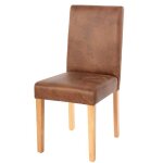 Chaise de salle a manger cuisine en tissu imitation daim marron vintage pieds en bois clair design moderne ... Chaise de salle a manger cuisine en tissu imitation daim marron vintage pieds en bois clair design moderne ...