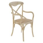 Chaise de salle  manger - noname - rotin et orme - design alpin - finition vieillie - 1 place