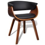 Vidaxl chaises de salle  manger 2 pcs bois courb et similicuir