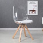 Chaise scandinave transparente - helsinki - designetsamaison