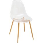 Chaise taho 44cm transparent - atmosphera cr�ateur dint�rieur