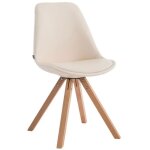 Chaise de visiteur - clp - laval - similicuir - pieds carrés en bois massif Chaise de visiteur - clp - laval - similicuir - pieds carrés en bois massif