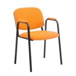 Chaise de visiteur ken pro en tissu - orange - 1 place - adulte - contemporain - design