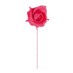 Chaks 0311 - 02 set de 6 roses diam 5cm sur tige r