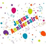 Chaks 0828 chemin de table joyeux anniversaire