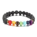 Bracelet - chakra - guérison - pierre naturelle - 8mm - 19cm - mixte Bracelet - chakra - guérison - pierre naturelle - 8mm - 19cm - mixte