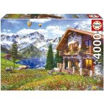 Puzzle paysage et nature - educa - chalet alpin - 4000 pièces - sachet de colle inclus Puzzle paysage et nature - educa - chalet alpin - 4000 pièces - sachet de colle inclus