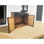 Chalet & jardin coffre de jardin en bois trocadero 600 - capacit 600 l
