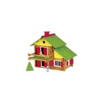 Chalet suisse en bois avec 2 personnages - maison forestiere 175 pieces jeujura - jeu de construction ...