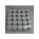 Lot de 50 bougies many blanc 11g - atmosphera createur dinterieur