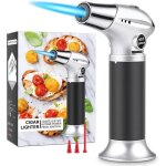 Chalumeau de cuisine briquet rechargeable chalumeau rglable flamme torche gaz butane avec verrouillage ...