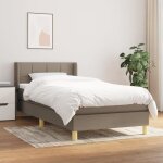 Chambre 100 x 200 cm lit moderne - lit à sommier tapissier avec matelas taupe 100x200 cm tissu625 Chambre 100 x 200 cm lit moderne - lit à sommier tapissier avec matelas taupe 100x200 cm tissu625