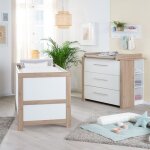 Chambre bb duo roba - malo - lit volutif 70x140 cm + commode  langer avec plan  langer amovible ...