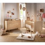 Chambre b�b� �volutive my love lit 140x70 �volutif et commode � langer - my love