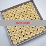 Champagne - savon en forme des roses 81 pices fausses fleur parfume pour un mariage pour un cadeau ...