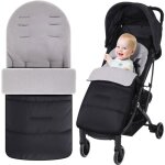Chanceliere universelle pour poussette - 45 x 86 cm - coupe - vent amovible convient aux bbs - gris ...