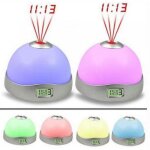 Changement de couleur starry digital magic led projection réveil night lumiere Changement de couleur starry digital magic led projection réveil night lumiere