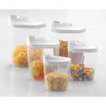 Changm - 5 pices transparent bote alimentaire hermtique de rangement conservation  crales fruits ...