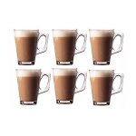 Changm - lot de 2 verres pour latte tasses 250 ml (arc) ? id�al pour expresso cappuccino caf� th� chocolat ...