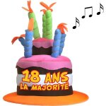 Chapeau anniversaire 18 ans musical